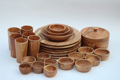 ساخت ظروف چچوبی با چوب طبیعی